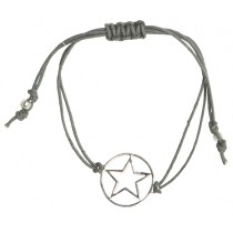 house doctor Armband Stern "Star" Baumwolle Sterling Silber